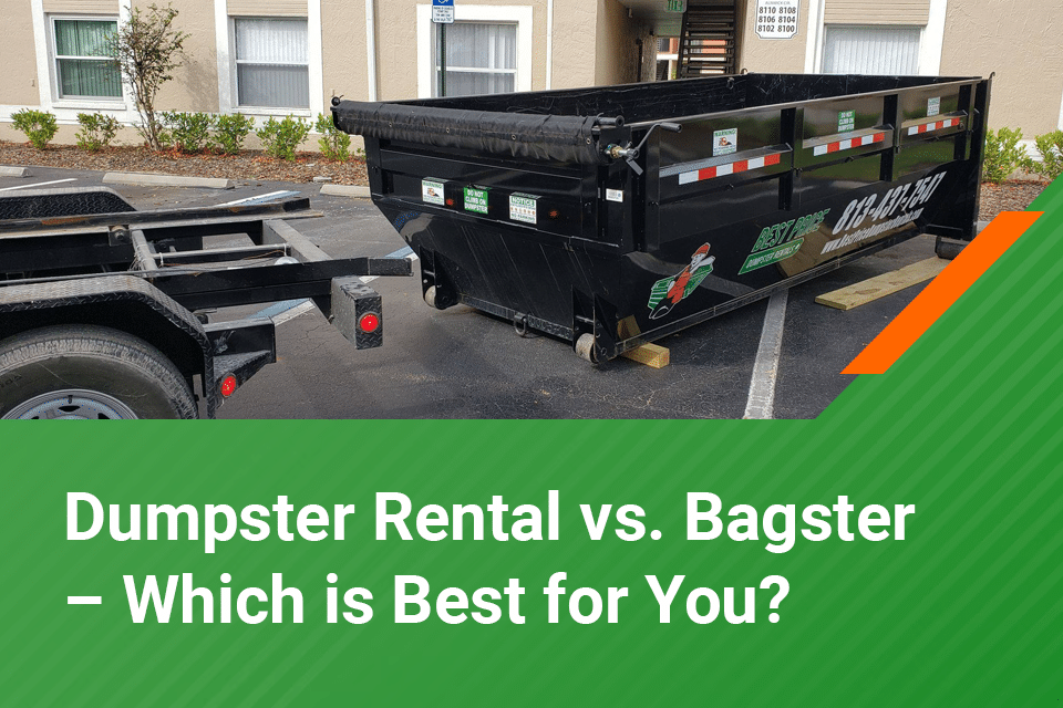 dumpster rental vs bagster